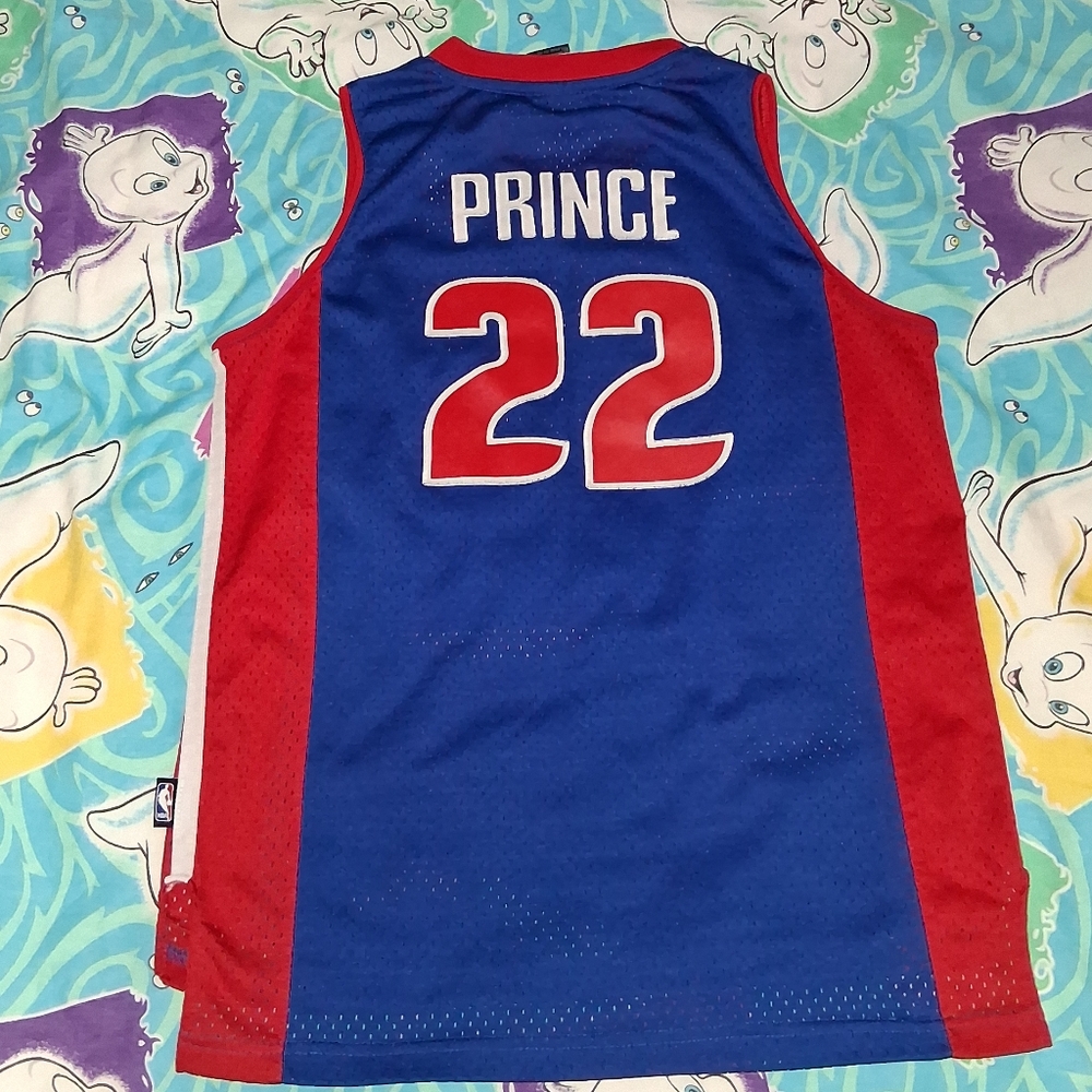 2007 Adidas Swingman Tayshaun Prince Detroit Pistons Vintage Basketball Jersey - Picture 2 of 6
